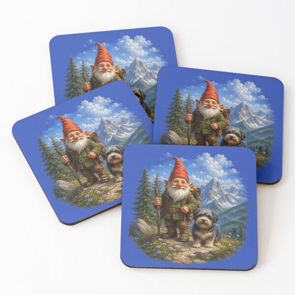 Item preview, Happy Gnome with Dog designed and sold by Alpine-Ink.