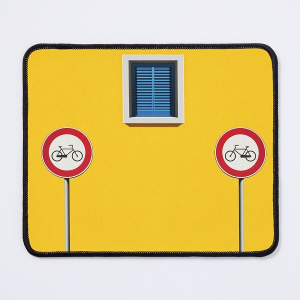 Item preview, permission to ride your bike against yellow walls designed and sold by mister-john.