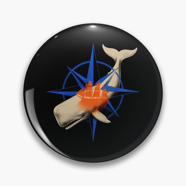 Item preview, Moby Dick: Compass Rose Whale and Ship designed and sold by Fenay Designs.