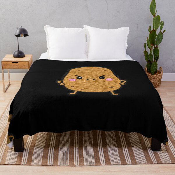 Item preview, Funny Angry Potato Kawaii Embroidery Patch designed and sold by ColorSplash123.