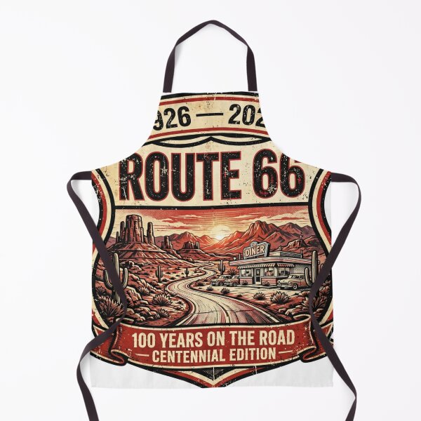 Item preview, Route 66 100 Years On The Road Centennial Edition designed and sold by Normandy Road Heritage™ - Vintage Garage Art.