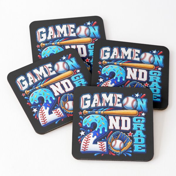 Item preview, 2nd Grade Back to School Baseball Drip Ice Cream Game On designed and sold by InkStormPro.