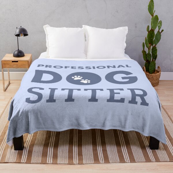 Item preview, Professional Dog Sitter Grey Typography Design designed and sold by Skayana.
