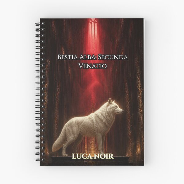 Item preview, White Wolf Cathedral Gothic Book Art designed and sold by GeoWhimsy Studio.