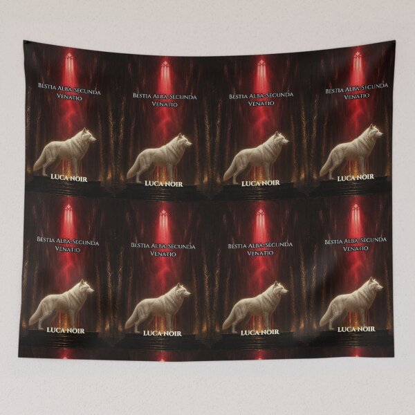 Item preview, White Wolf Cathedral Gothic Book Art designed and sold by GeoWhimsy Studio.