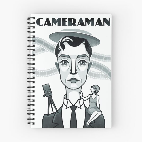 Item preview, Vintage Silent Cinema "The Cameraman" Poster (Buster Keaton Tribute) designed and sold by NataliRubchik.