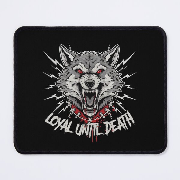 Item preview, Loyal Until Death White Wolf Spiked Collar Graphic designed and sold by Enea Kelo.