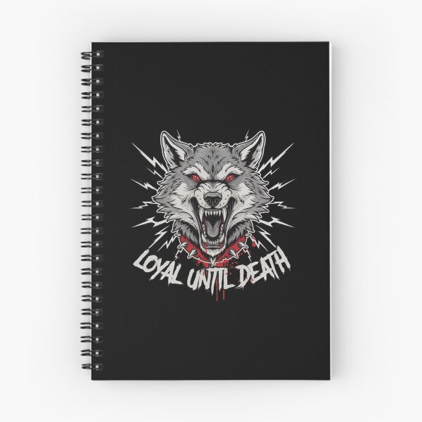 Item preview, Loyal Until Death White Wolf Spiked Collar Graphic designed and sold by Enea Kelo.