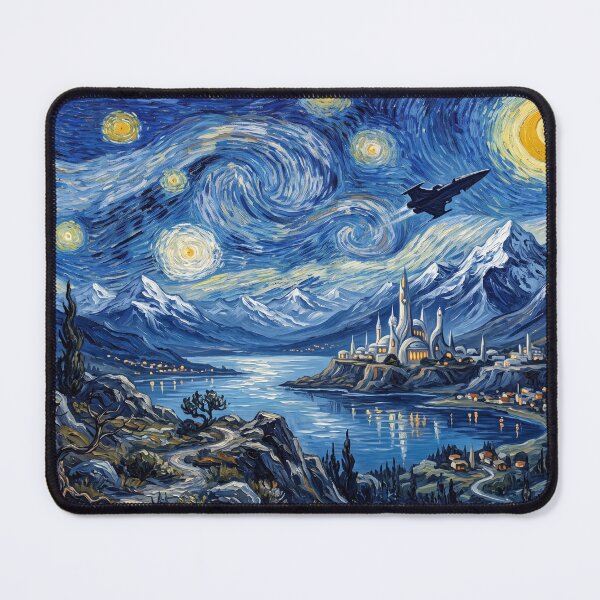 Item preview, Alderaan Starry Night Sci Fi Landscape designed and sold by Bad-Decisions-Designs.