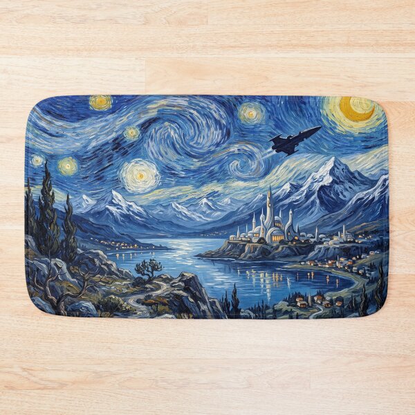 Item preview, Alderaan Starry Night Sci Fi Landscape designed and sold by Bad-Decisions-Designs.
