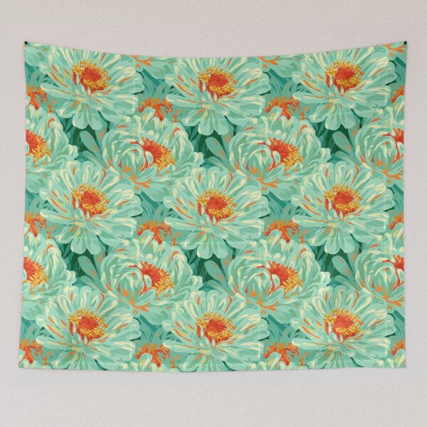 Item preview, Cute Zinnia Floral  - Botanical Garden Pattern - Unique Gifts designed and sold by RoyalStarsPatts.