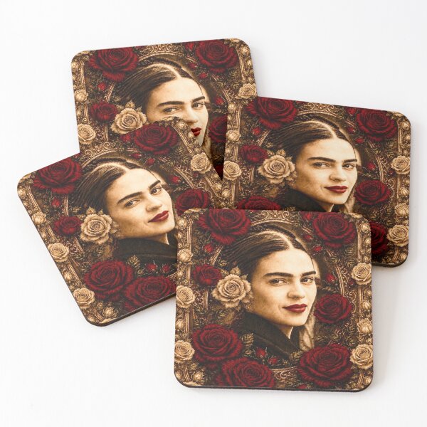 Item preview, Rose-Framed Sepia Frida designed and sold by reggiemercedes.