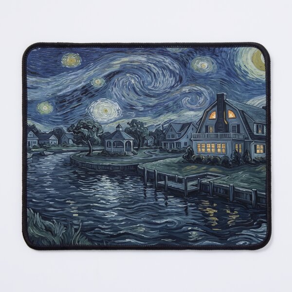 Item preview, Amityville Horror House Starry Night Art designed and sold by Bad-Decisions-Designs.