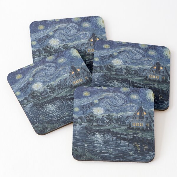 Item preview, Amityville Horror House Starry Night Art designed and sold by Bad-Decisions-Designs.