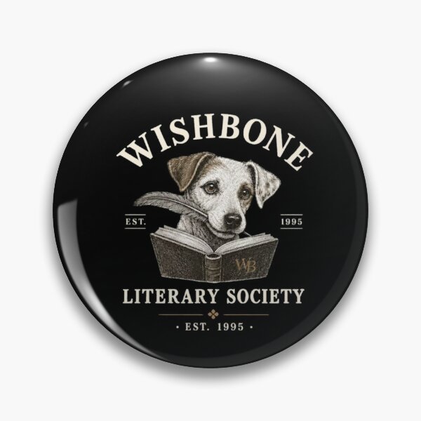Item preview, Wishbone Literary Society – Vintage Book Lover Dog  designed and sold by roartusa.