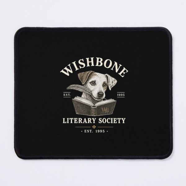 Item preview, Wishbone Literary Society – Vintage Book Lover Dog designed and sold by roartusa.