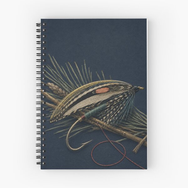 Item preview, Vintage Salmon Fly Christmas Engraving designed and sold by Planthem.