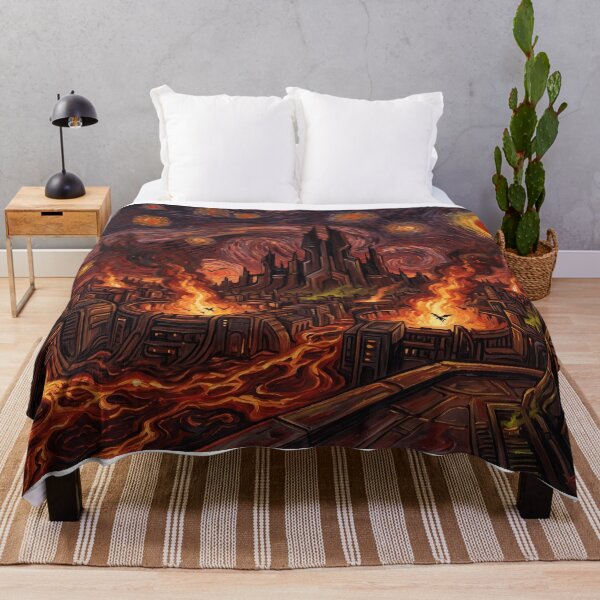 Item preview, Apokolips Starry Night Comic Art Landscape designed and sold by Bad-Decisions-Designs.