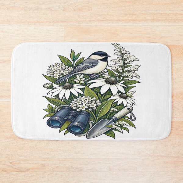 Item preview, Chickadee in the Native Garden designed and sold by UrbanCanvvas.