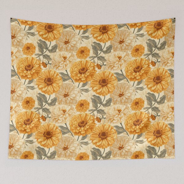Item preview, Soft Zinnia Floral - Tropical Flower Pattern - Valentine Gifts For Her designed and sold by RoyalStarsPatts.
