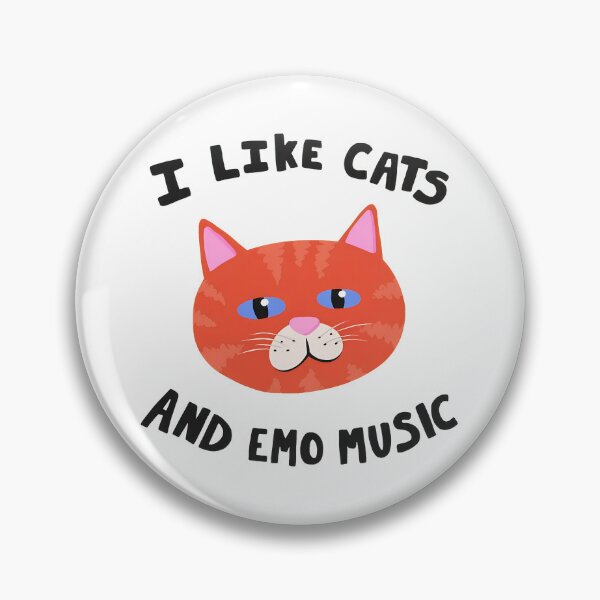 Item preview, I Like Cats And Emo Music Graphic designed and sold by OlyvieArt.