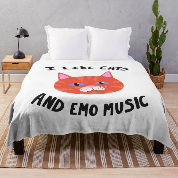 Item preview, I Like Cats And Emo Music Graphic designed and sold by OlyvieArt.