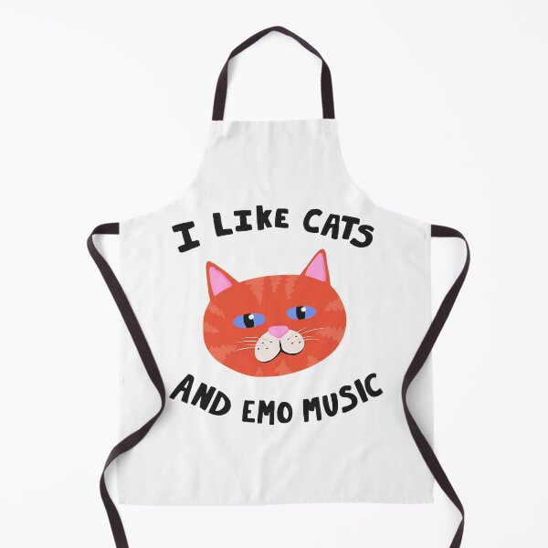 Item preview, I Like Cats And Emo Music Graphic designed and sold by OlyvieArt.
