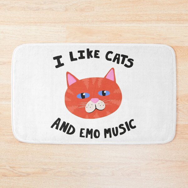 Item preview, I Like Cats And Emo Music Graphic designed and sold by OlyvieArt.