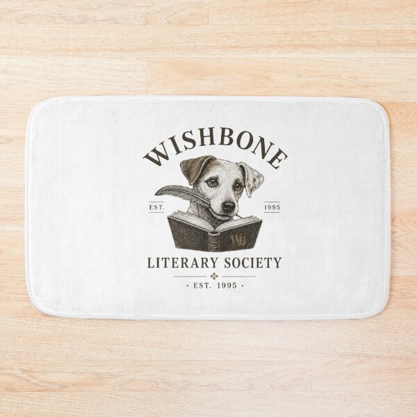 Item preview, Wishbone Literary Society – Vintage Book Lover Dog  designed and sold by roartusa.