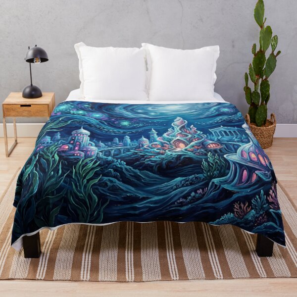 Item preview, Atlantis Starry Night Underwater Landscape designed and sold by Bad-Decisions-Designs.