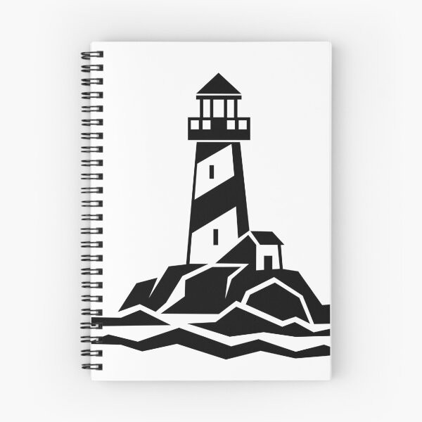 Item preview, Geometric Lighthouse – Minimalist Coastal Art designed and sold by matybrak.