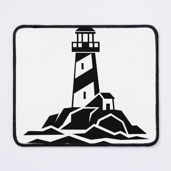 Item preview, Geometric Lighthouse – Minimalist Coastal Art designed and sold by matybrak.