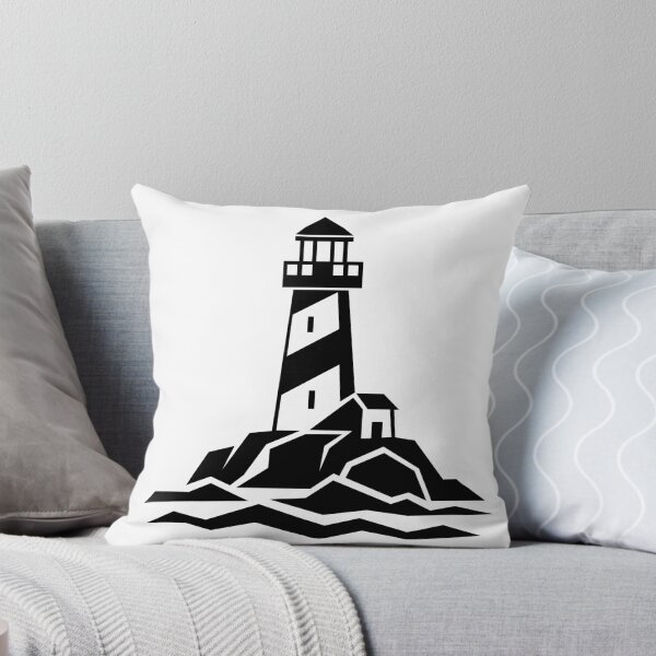 Item preview, Geometric Lighthouse – Minimalist Coastal Art designed and sold by matybrak.