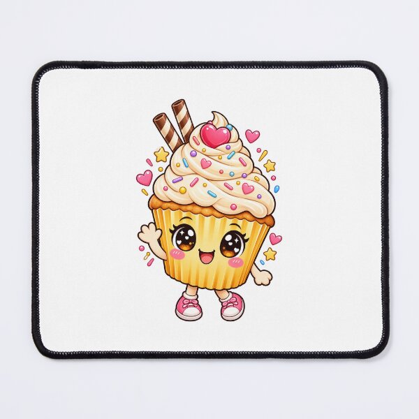 Item preview, Cute Kawaii Cupcake – Adorable Bakery Dessert Character designed and sold by UmaGCreativeCo.