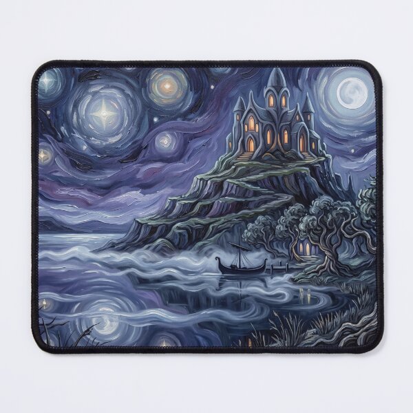 Item preview, Avalon Starry Night Mystical Landscape designed and sold by Bad-Decisions-Designs.