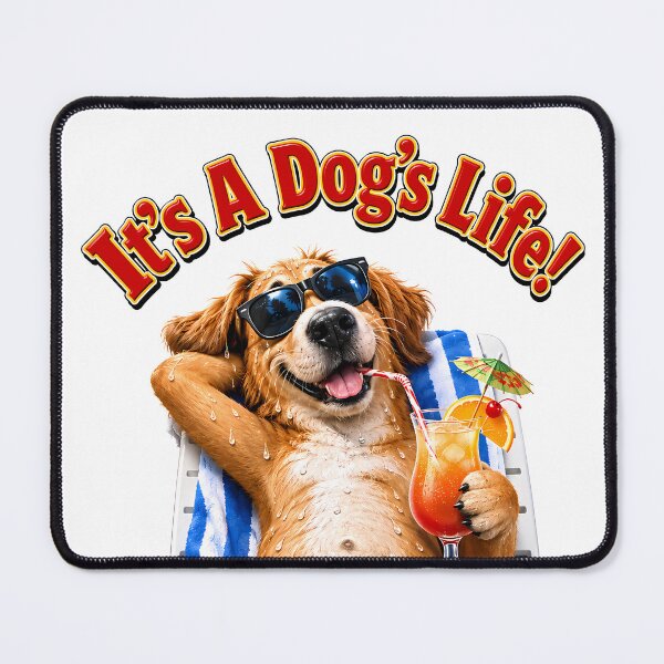 Item preview, Funny Cute Dog Sunbathing designed and sold by MarkColeImaging.