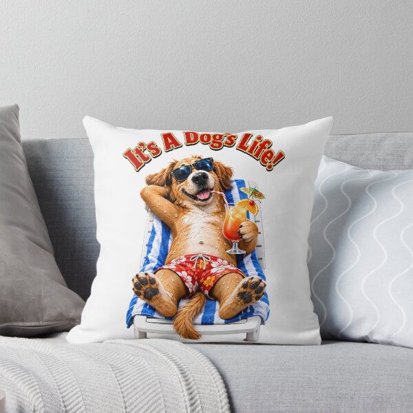 Item preview, Funny Cute Dog Sunbathing designed and sold by MarkColeImaging.