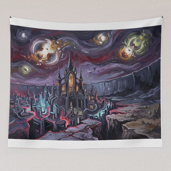 Item preview, Battleworld Starry Night Marvel Landscape designed and sold by Bad-Decisions-Designs.