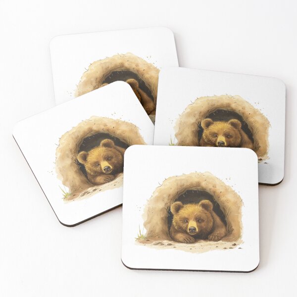 Item preview, Bear Cub | Cute Woodland Animal Watercolor Art designed and sold by Mandayartstudio.