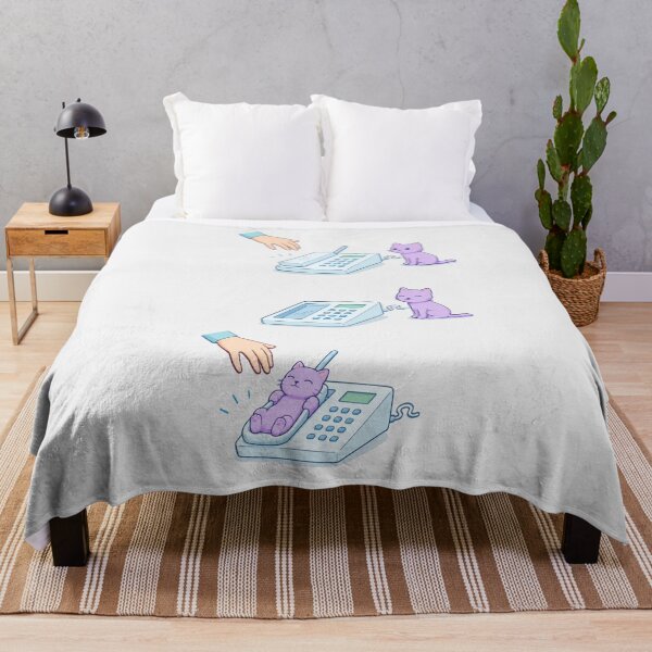 Item preview, Cute Cat on the Phone – Funny Kawaii Cat designed and sold by waikibi ⭐⭐⭐⭐⭐.