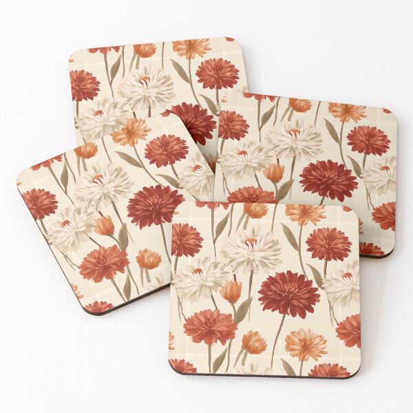Item preview, Petaled Zinnia Print  - Birthday Flower Pattern - Valentine Gifts For Girlfriend designed and sold by RoyalStarsPatts.