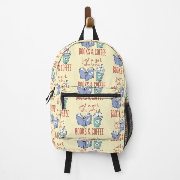 Item preview, Just a Girl Who Loves Books & Coffee | Book Lover Design designed and sold by PrintandJoy.