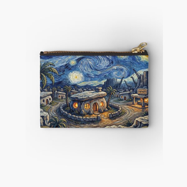 Item preview, Bedrock Starry Night Prehistoric Landscape designed and sold by Bad-Decisions-Designs.