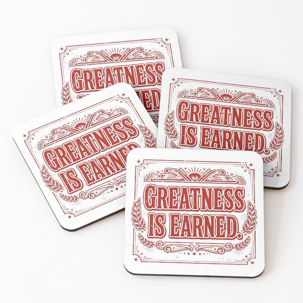 Item preview, Greatness Is Earned  designed and sold by Geordesign.