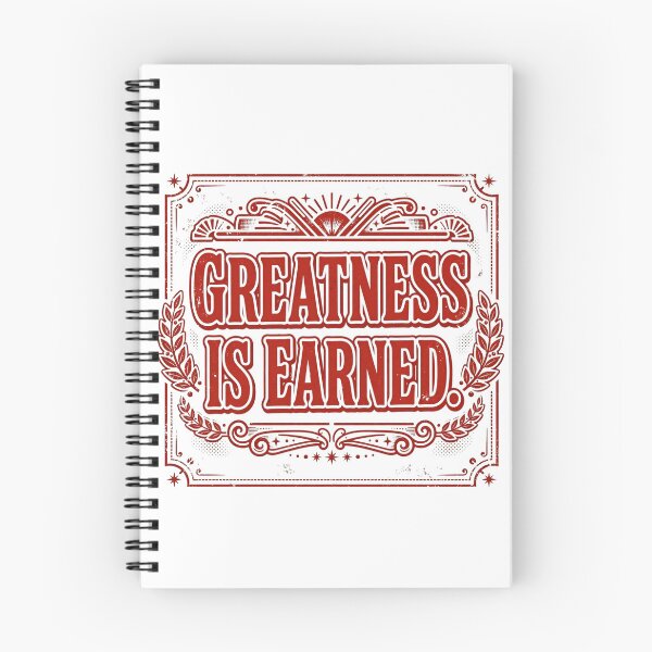 Item preview, Greatness Is Earned  designed and sold by Geordesign.