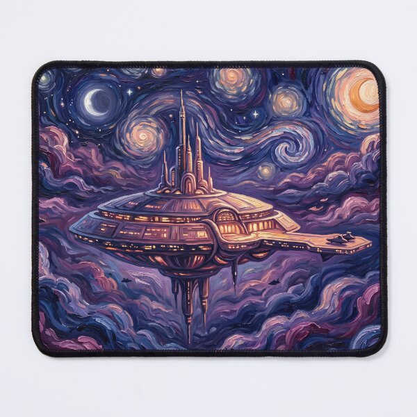 Item preview, Bespin Cloud City Starry Night Landscape designed and sold by Bad-Decisions-Designs.
