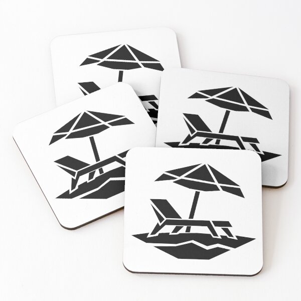 Item preview, Geometric Beach Chair – Minimalist Summer Vacation Art designed and sold by matybrak.