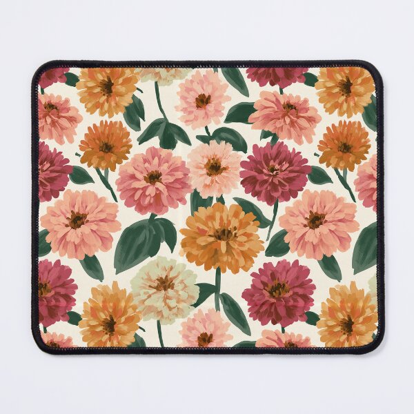 Item preview, Bold Zinnia Flower - Botanical Garden Pattern - Valentine Gifts For Husband designed and sold by RoyalStarsPatts.