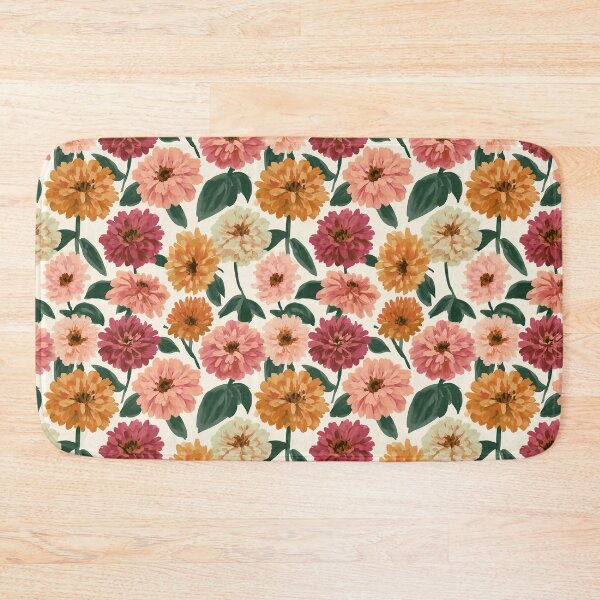 Item preview, Bold Zinnia Flower  - Botanical Garden Pattern - Valentine Gifts For Husband designed and sold by RoyalStarsPatts.