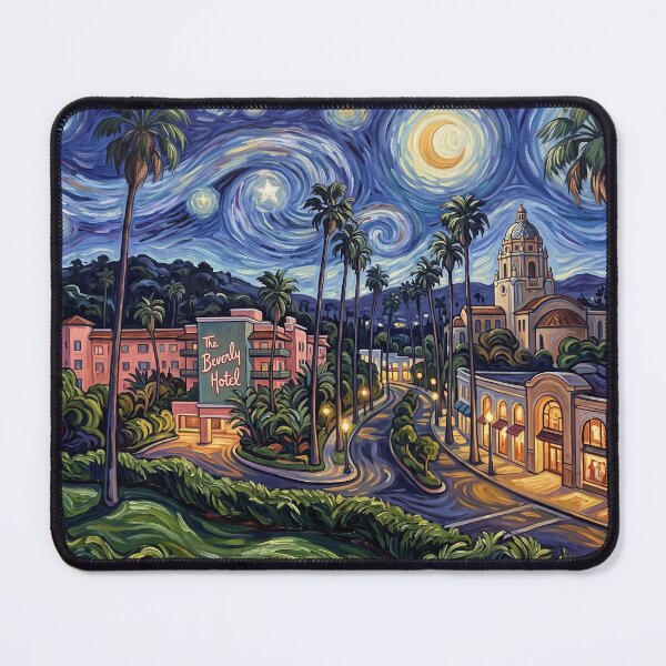 Item preview, Beverly Hills Starry Night California Landscape designed and sold by Bad-Decisions-Designs.